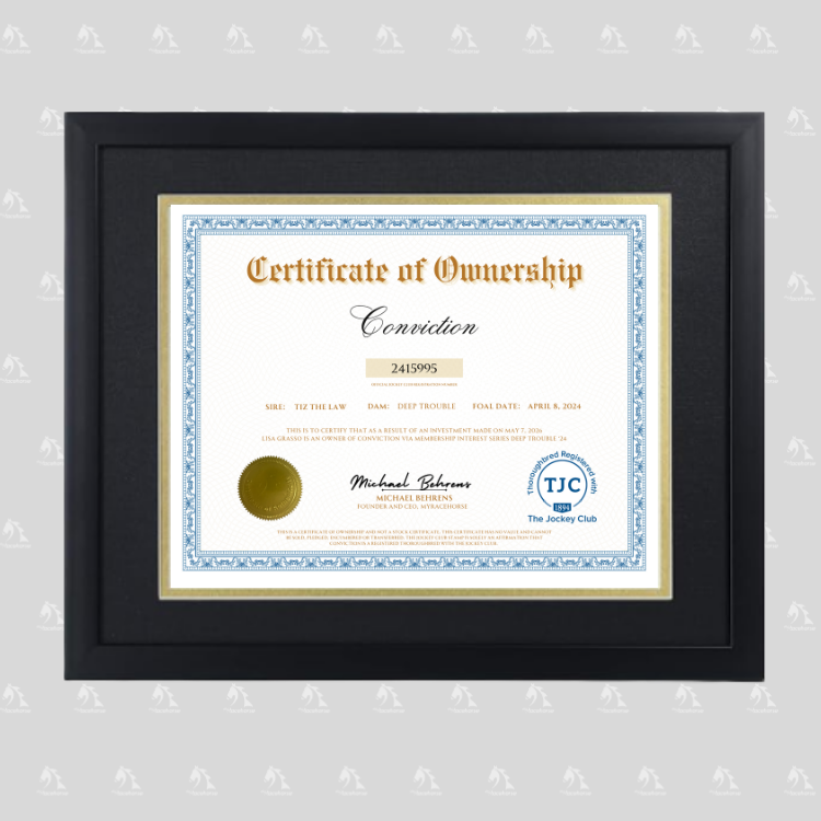 Conviction Certificate of Ownership