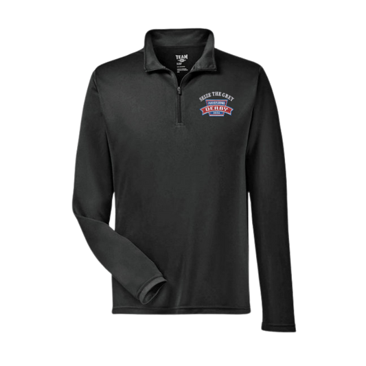 25% Off - Seize the Grey Pennsylvania Derby Collection Unisex Light Weight 3/4 Zip Pullover