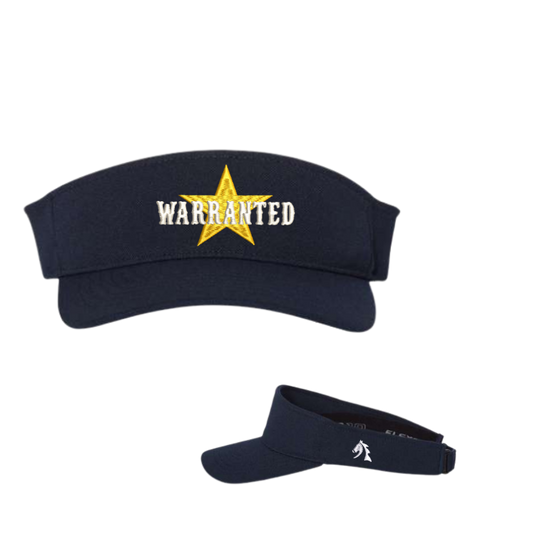 Warranted - Embroidered Sports Visor