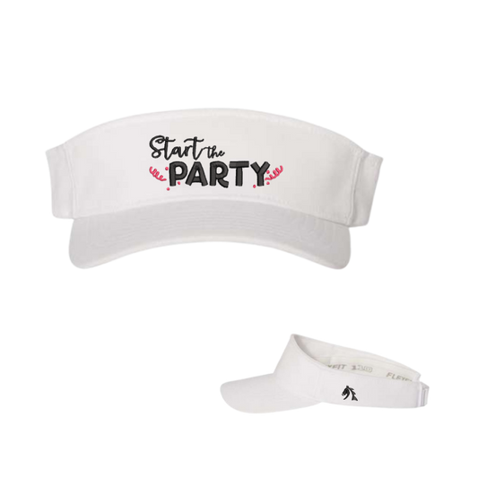 Start the Party - Embroidered Sports Visor