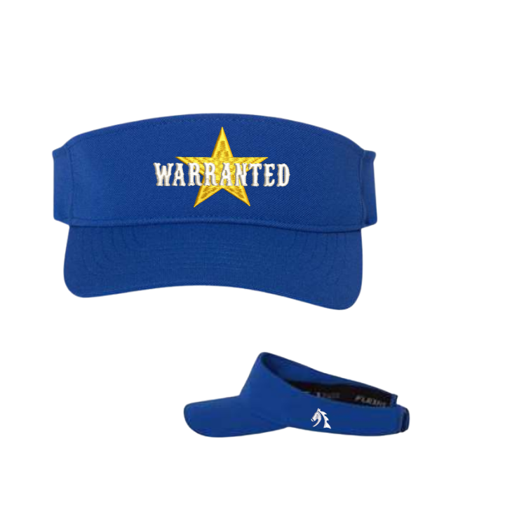 Warranted - Embroidered Sports Visor