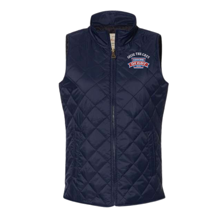 Seize the Grey Pennsylvania Derby Collection Women's Quilted Vest