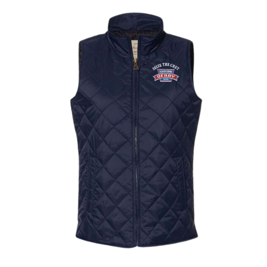 Seize the Grey Pennsylvania Derby Collection Women's Quilted Vest