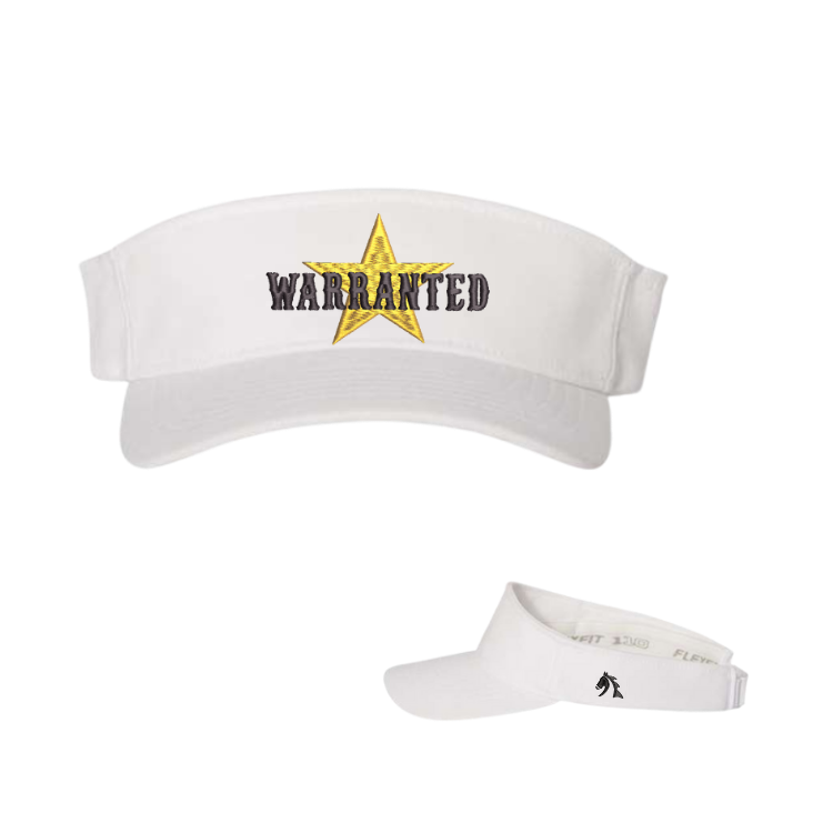 Warranted - Embroidered Sports Visor