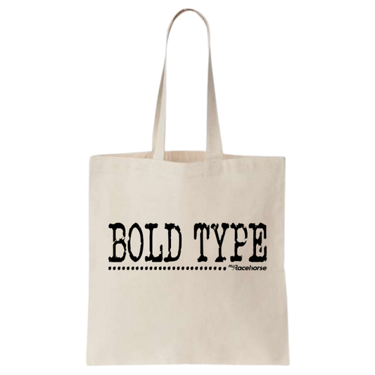 Bold Type Canvas Tote Bag