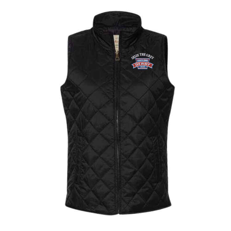 Seize the Grey Pennsylvania Derby Collection Women's Quilted Vest