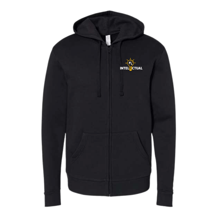 Intellectual Unisex Fleece Zip Hoodie