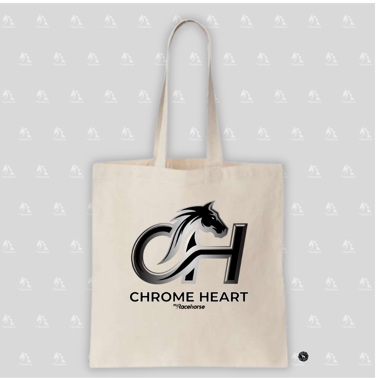 Chrome Heart Canvas Tote Bag