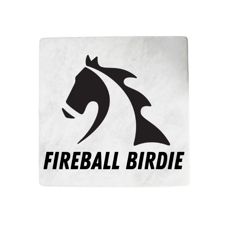 Fireball Birdie Marble Coaster W/ Cork Back