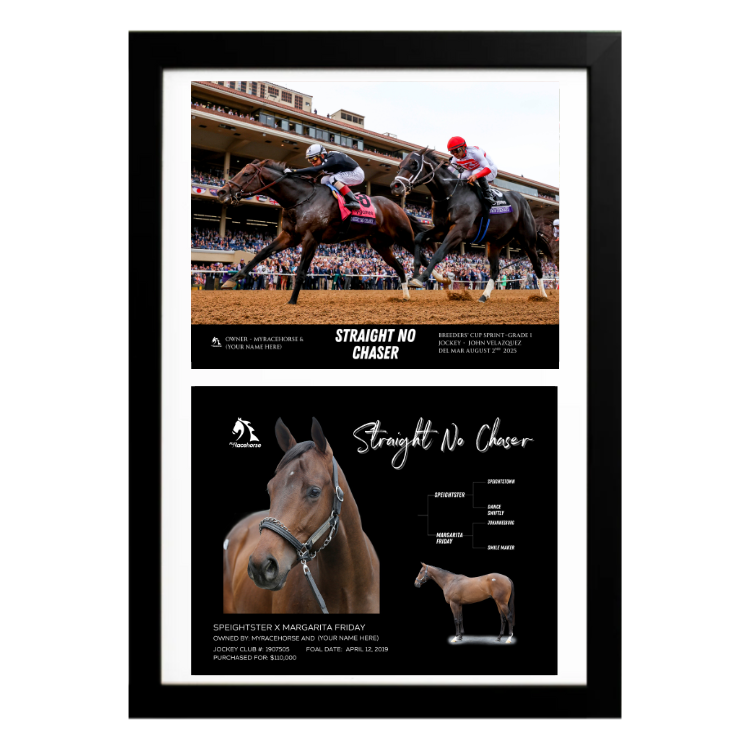 Straight No Chaser - Custom Breeders' Cup Win Photo / Owner Photo Collage