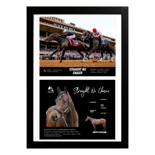 Straight No Chaser - Custom Breeders' Cup Win Photo / Owner Photo Collage