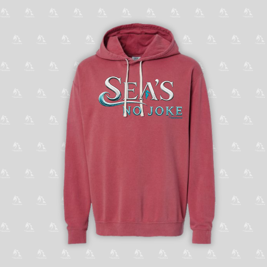 Sea's No Joke - Comfort Colors Women's Relaxed Hooded Sweatshirt