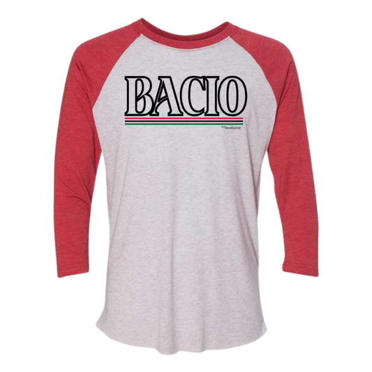 Bacio Unisex 3/4 Sleeve Raglan T-Shirt