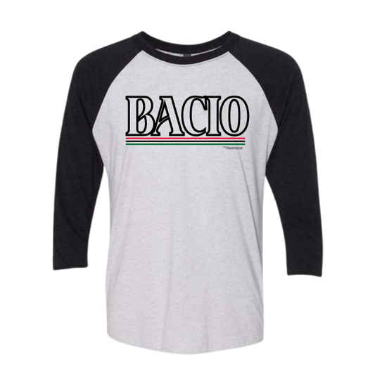 Bacio Unisex 3/4 Sleeve Raglan T-Shirt