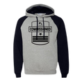 Load image into Gallery viewer, Commissioned Men's Raglan Hooded Sweatshirt
