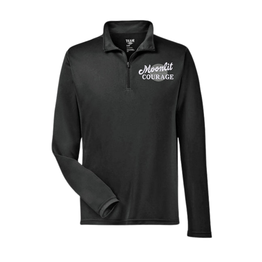 Moonlit Courage Unisex Light Weight 3/4 Zip Pullover
