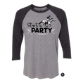 Load image into Gallery viewer, Start the Party Unisex 3/4 Sleeve Raglan T-Shirt
