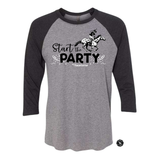 Start the Party Unisex 3/4 Sleeve Raglan T-Shirt