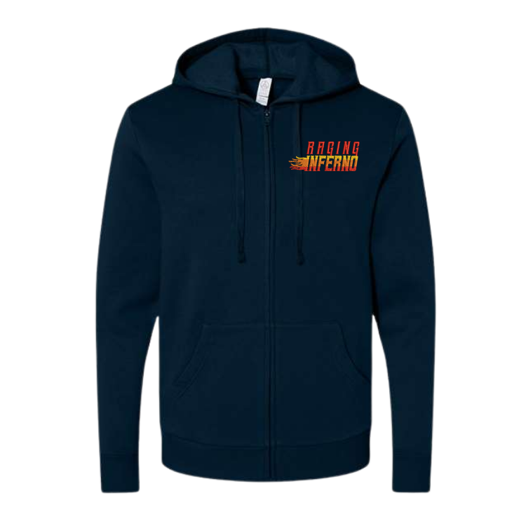 Raging Inferno Unisex Fleece Zip Hoodie