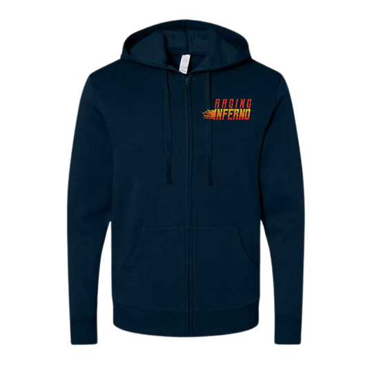 Raging Inferno Unisex Fleece Zip Hoodie