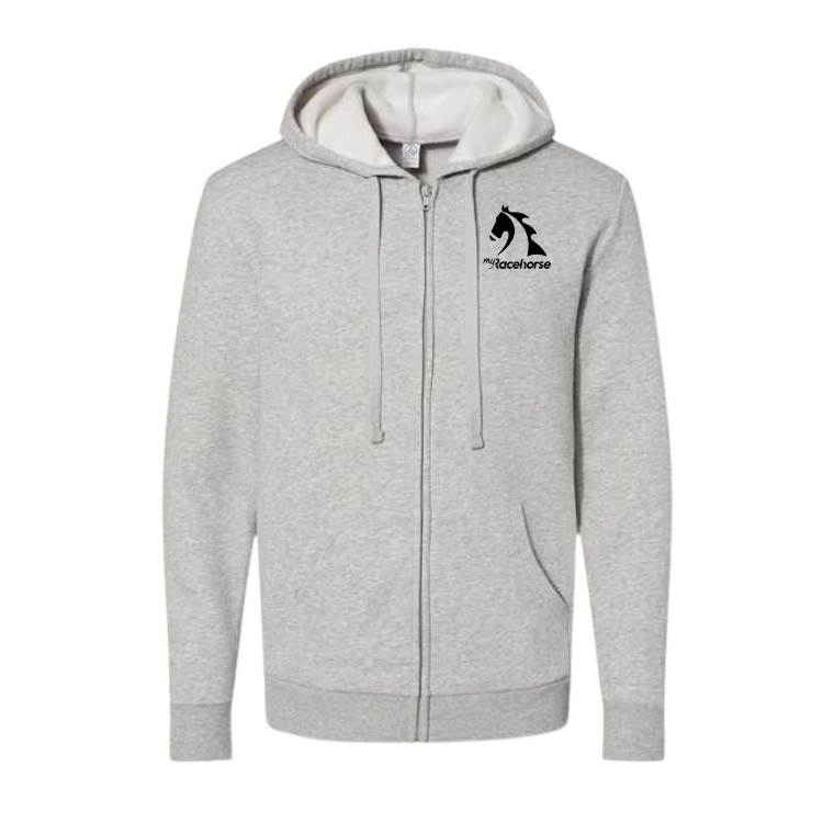 MyRacehorse Embroidered Fleece Zip Hoodie