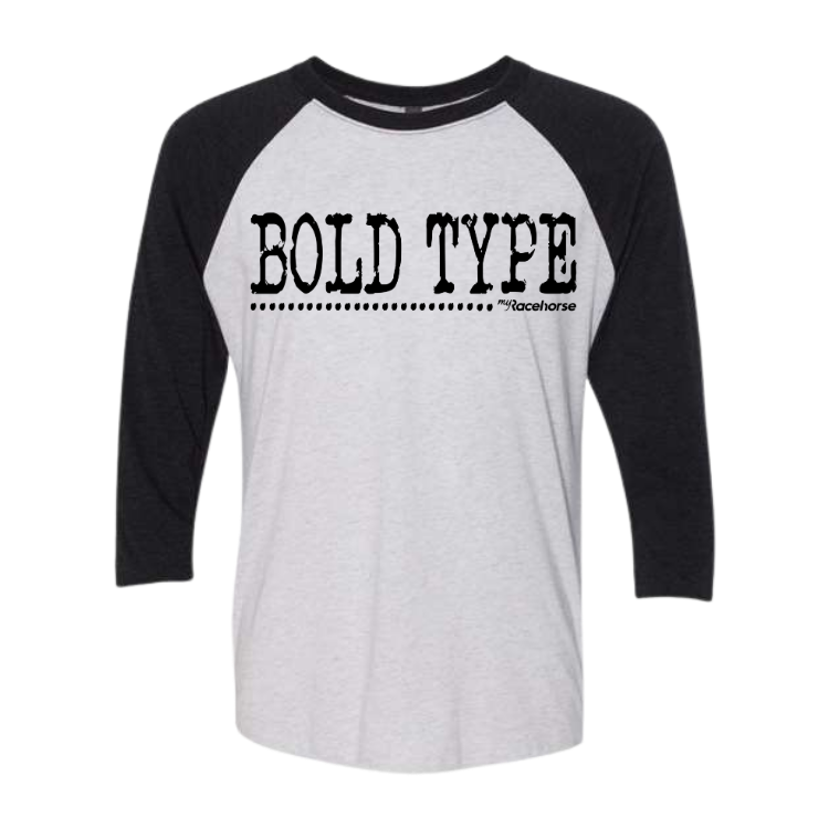 Bold Type Unisex 3/4 Sleeve Raglan T-Shirt