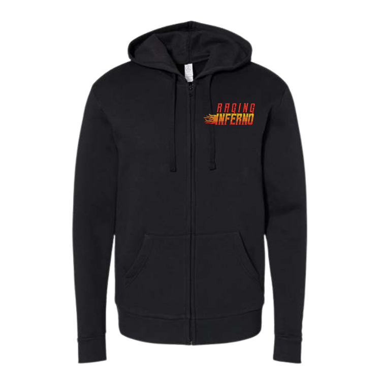 Raging Inferno Unisex Fleece Zip Hoodie