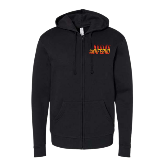 Raging Inferno Unisex Fleece Zip Hoodie