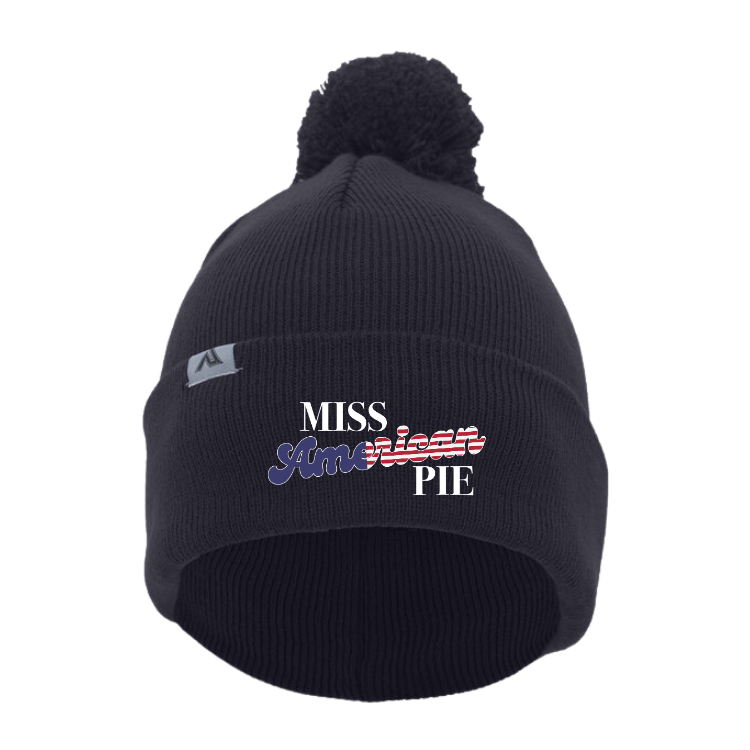 Miss American Pie Beanie with Pom-Pom