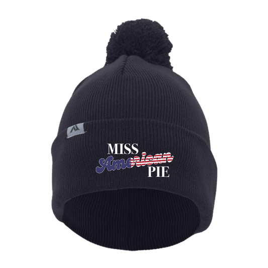 Miss American Pie Beanie with Pom-Pom