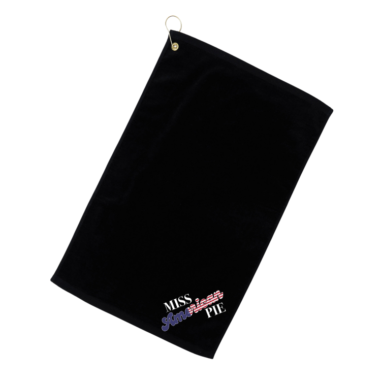 Miss American Pie Golf Towel