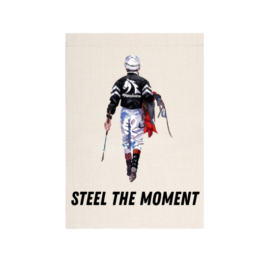 Steel the Moment Garden Flag