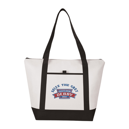 Seize the Grey Pennsylvania Derby Collection Embroidered Tote Bag