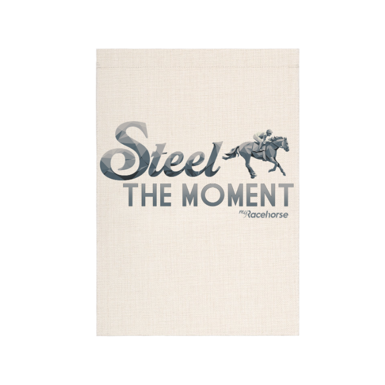 Steel the Moment Garden Flag