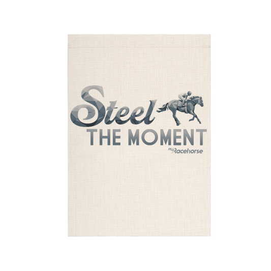 Steel the Moment Garden Flag