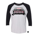 Load image into Gallery viewer, MRH Discover the Thrill Unisex 3/4 Sleeve Raglan T-Shirt
