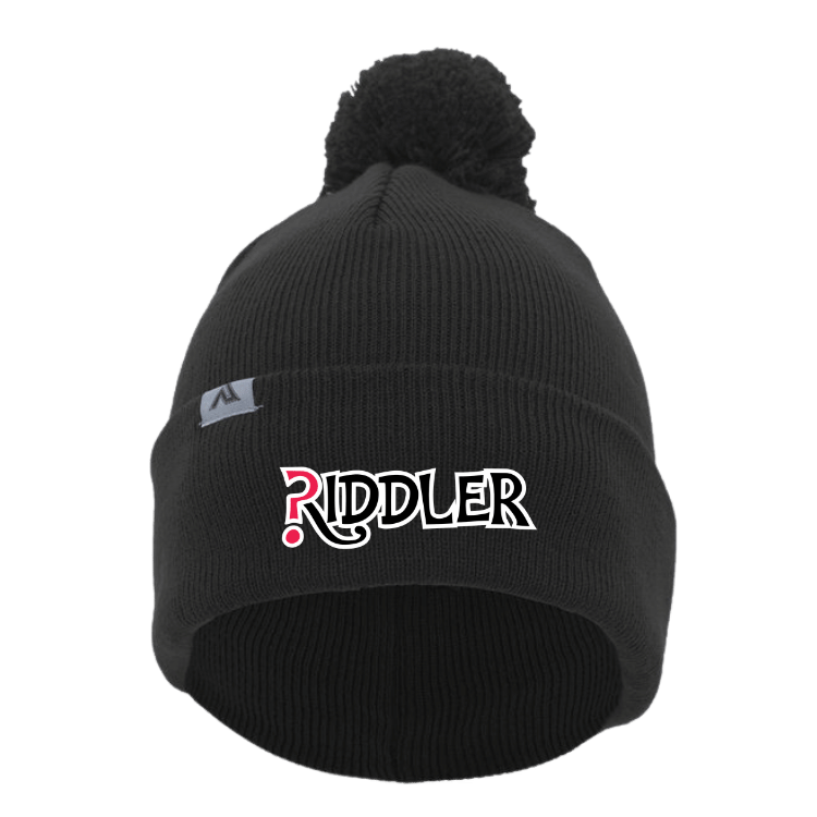 Riddler Beanie with Pom-Pom