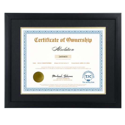 Absolution Certificate of Ownership