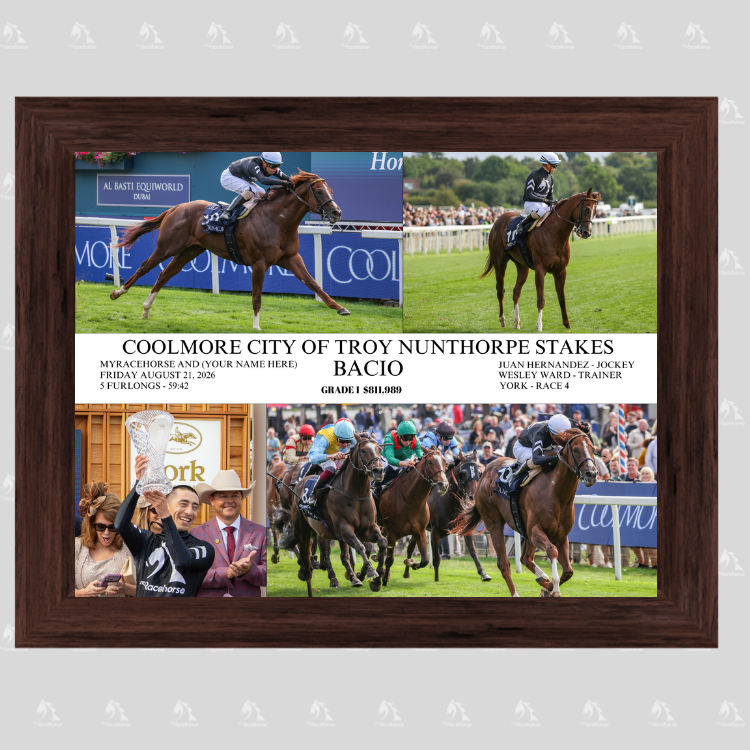 Bacio Nunthorpe Stakes - Custom Winner's Collage Photo