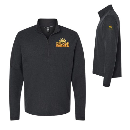 Del Mar Summer - Adidas Men's 3-Stripes Quarter-Zip Sweater