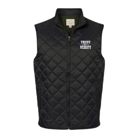 Trust but Verify Men's Quilted Vest