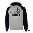 Load image into Gallery viewer, Start the Party Men's Raglan Hooded Sweatshirt

