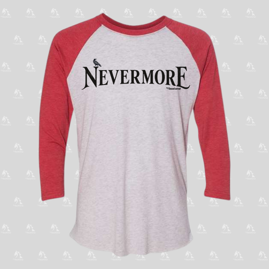 Nevermore Unisex 3/4 Sleeve Raglan T-Shirt