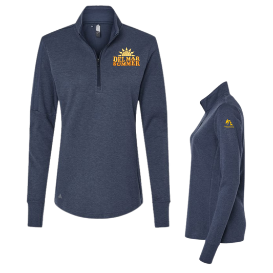 Del Mar Summer - Adidas Women's 3-Stripes Quarter-Zip Sweater