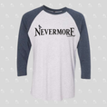 Load image into Gallery viewer, Nevermore Unisex 3/4 Sleeve Raglan T-Shirt
