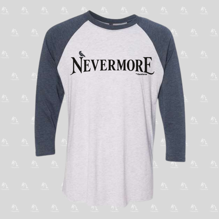 Nevermore Unisex 3/4 Sleeve Raglan T-Shirt