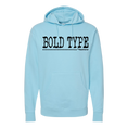 Load image into Gallery viewer, Bold Type Unisex Hooded Sweatshirt
