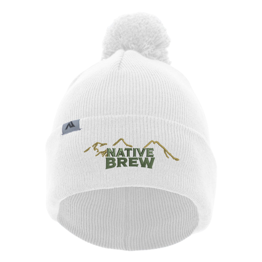 Native Brew Beanie with Pom-Pom