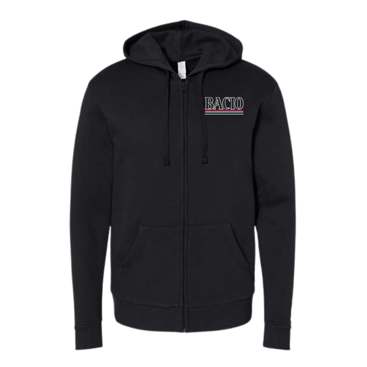 Bacio Unisex Fleece Zip Hoodie
