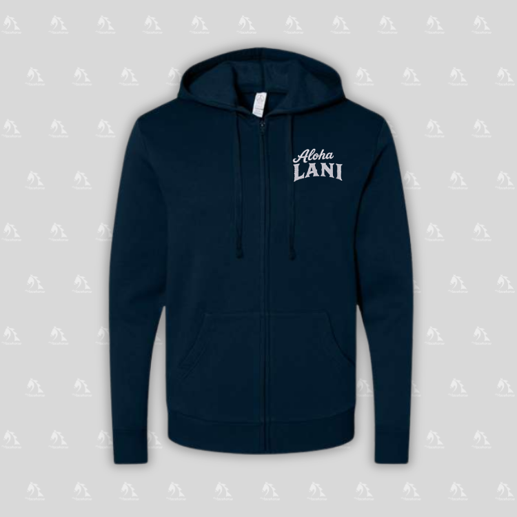 Aloha Lani Unisex Fleece Zip Hoodie
